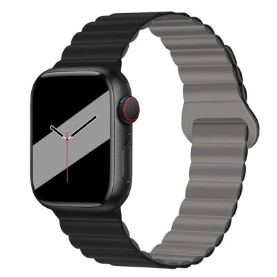 Magnetic Loop for Apple Watch Bands 44mm 40mm 49mm 45mm 41mm 38 42mm 46mm Silicone Bracelet iWatch Series ultra 10 9 8 7 Se 6 5 - Q-Happiness LTD