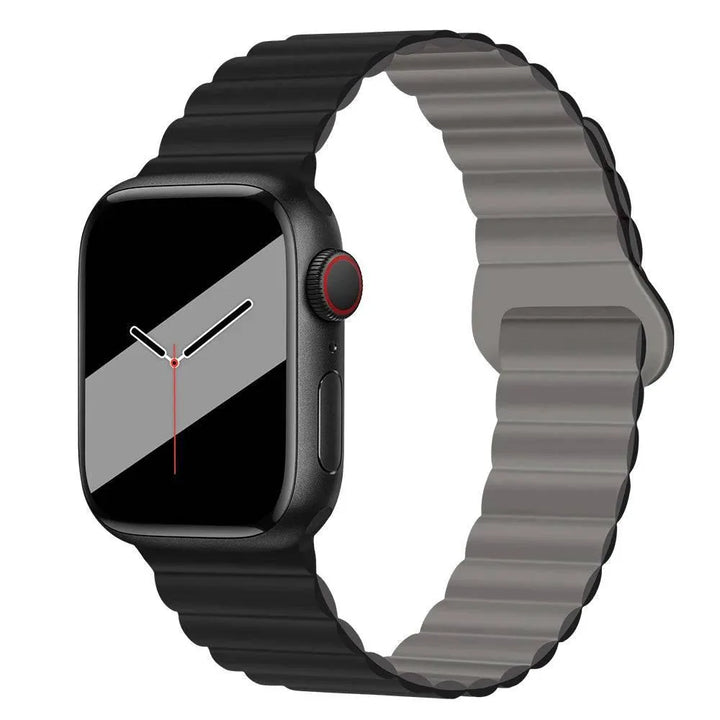 Magnetic Loop for Apple Watch Bands 44mm 40mm 49mm 45mm 41mm 38 42mm 46mm Silicone Bracelet iWatch Series ultra 10 9 8 7 Se 6 5 - Q-Happiness LTD