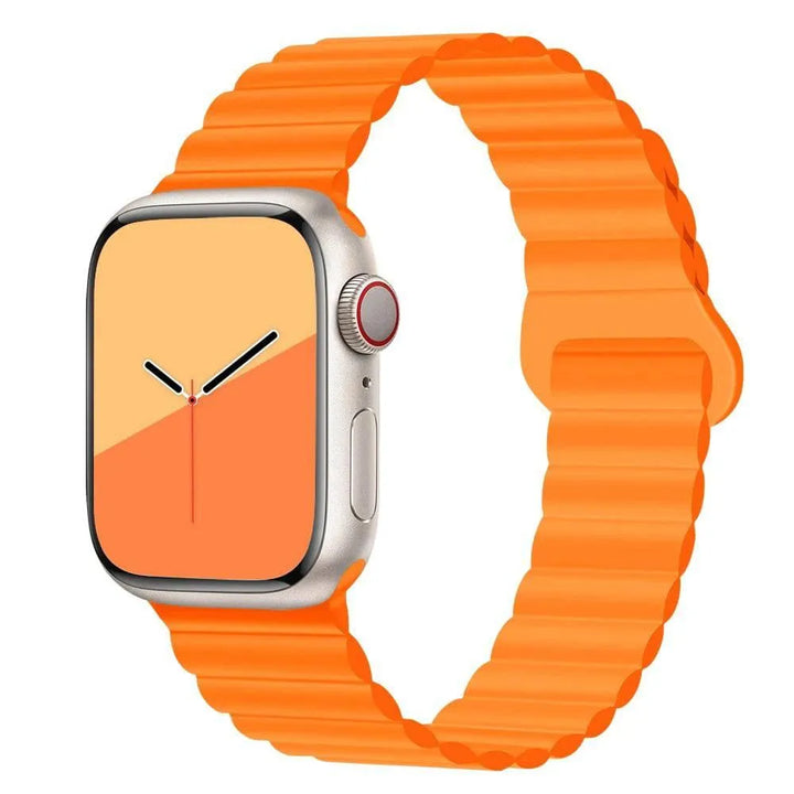 Magnetic Loop for Apple Watch Bands 44mm 40mm 49mm 45mm 41mm 38 42mm 46mm Silicone Bracelet iWatch Series ultra 10 9 8 7 Se 6 5 - Q-Happiness LTD