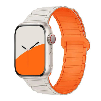 Magnetic Loop for Apple Watch Bands 44mm 40mm 49mm 45mm 41mm 38 42mm 46mm Silicone Bracelet iWatch Series ultra 10 9 8 7 Se 6 5 - Q-Happiness LTD