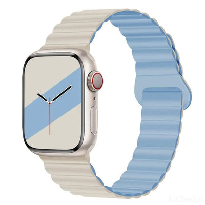 Magnetic Loop for Apple Watch Bands 44mm 40mm 49mm 45mm 41mm 38 42mm 46mm Silicone Bracelet iWatch Series ultra 10 9 8 7 Se 6 5 - Q-Happiness LTD