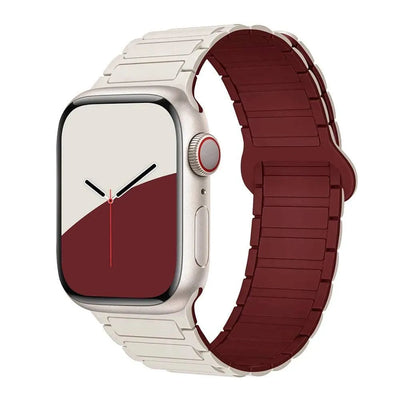 Magnetic Loop for Apple Watch Bands 44mm 40mm 49mm 45mm 41mm 38 42mm 46mm Silicone Bracelet iWatch Series ultra 10 9 8 7 Se 6 5 - Q-Happiness LTD