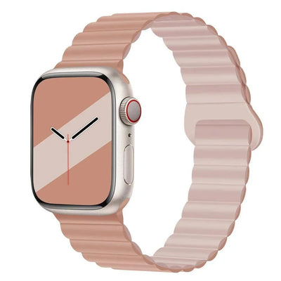 Magnetic Loop for Apple Watch Bands 44mm 40mm 49mm 45mm 41mm 38 42mm 46mm Silicone Bracelet iWatch Series ultra 10 9 8 7 Se 6 5 - Q-Happiness LTD