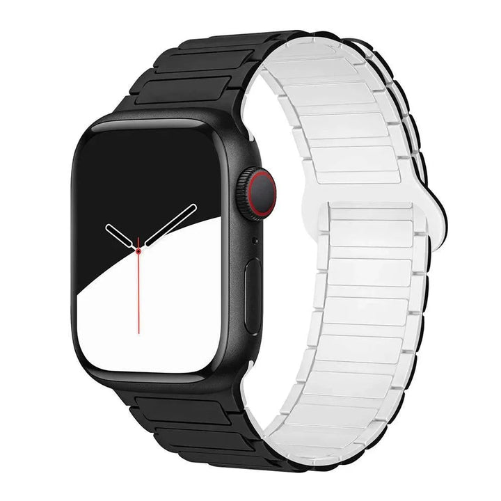 Magnetic Loop for Apple Watch Bands 44mm 40mm 49mm 45mm 41mm 38 42mm 46mm Silicone Bracelet iWatch Series ultra 10 9 8 7 Se 6 5 - Q-Happiness LTD