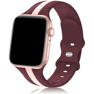 Strap for Apple Watch band 49mm 44mm 45mm 41mm 40mm 42mm 38mm Silicone Sport Bracelet iWatch serie 8 7 se 6 5 4 3 2 1 Ultra 49mm - Q-Happiness LTD
