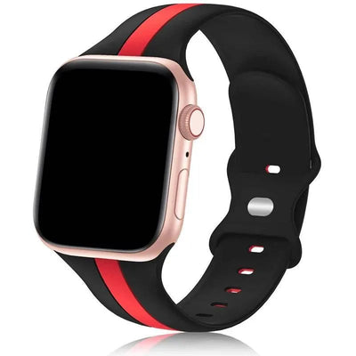 Strap for Apple Watch band 49mm 44mm 45mm 41mm 40mm 42mm 38mm Silicone Sport Bracelet iWatch serie 8 7 se 6 5 4 3 2 1 Ultra 49mm - Q-Happiness LTD