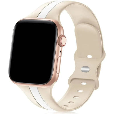 Strap for Apple Watch band 49mm 44mm 45mm 41mm 40mm 42mm 38mm Silicone Sport Bracelet iWatch serie 8 7 se 6 5 4 3 2 1 Ultra 49mm - Q-Happiness LTD
