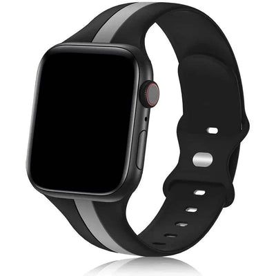 Strap for Apple Watch band 49mm 44mm 45mm 41mm 40mm 42mm 38mm Silicone Sport Bracelet iWatch serie 8 7 se 6 5 4 3 2 1 Ultra 49mm - Q-Happiness LTD