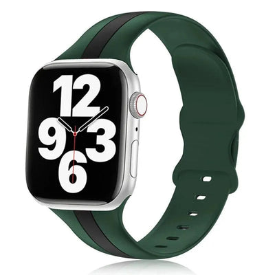 Strap for Apple Watch band 49mm 44mm 45mm 41mm 40mm 42mm 38mm Silicone Sport Bracelet iWatch serie 8 7 se 6 5 4 3 2 1 Ultra 49mm - Q-Happiness LTD