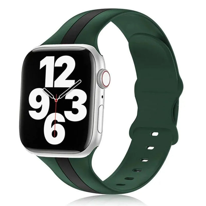 Strap for Apple Watch band 49mm 44mm 45mm 41mm 40mm 42mm 38mm Silicone Sport Bracelet iWatch serie 8 7 se 6 5 4 3 2 1 Ultra 49mm - Q-Happiness LTD