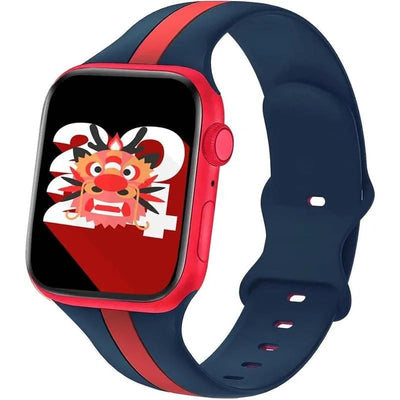 Strap for Apple Watch band 49mm 44mm 45mm 41mm 40mm 42mm 38mm Silicone Sport Bracelet iWatch serie 8 7 se 6 5 4 3 2 1 Ultra 49mm - Q-Happiness LTD