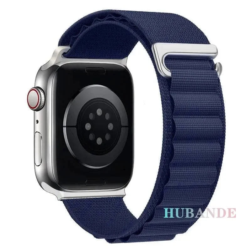 Alpine Loop Strap For Apple Watch Ultra 2 Band 49mm 9 8 7 45mm 41mm Nylon Sports Bracelet iWatch series 6 5 4 3 SE2 44 40mm 42mm - Q-Happiness LTD