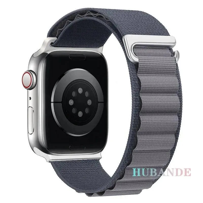 Alpine Loop Strap For Apple Watch Ultra 2 Band 49mm 9 8 7 45mm 41mm Nylon Sports Bracelet iWatch series 6 5 4 3 SE2 44 40mm 42mm - Q-Happiness LTD