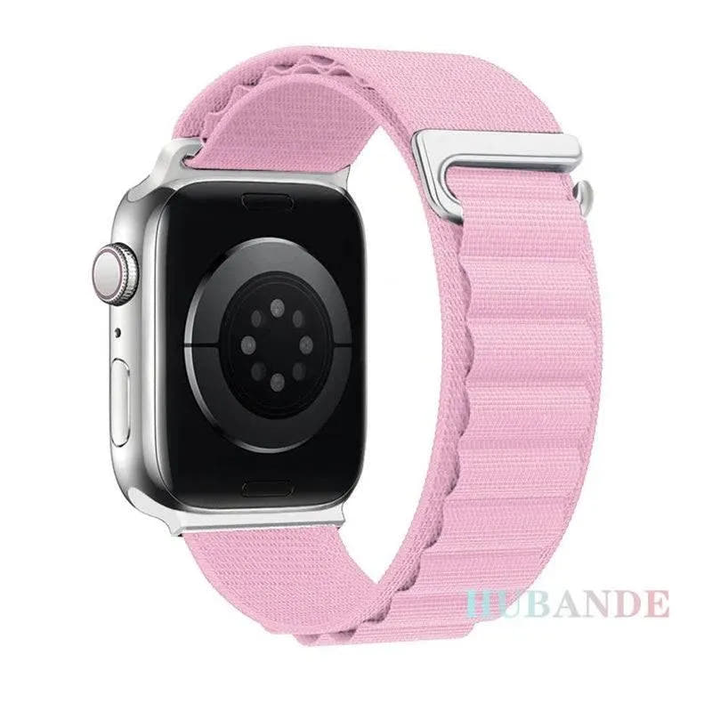 Alpine Loop Strap For Apple Watch Ultra 2 Band 49mm 9 8 7 45mm 41mm Nylon Sports Bracelet iWatch series 6 5 4 3 SE2 44 40mm 42mm - Q-Happiness LTD