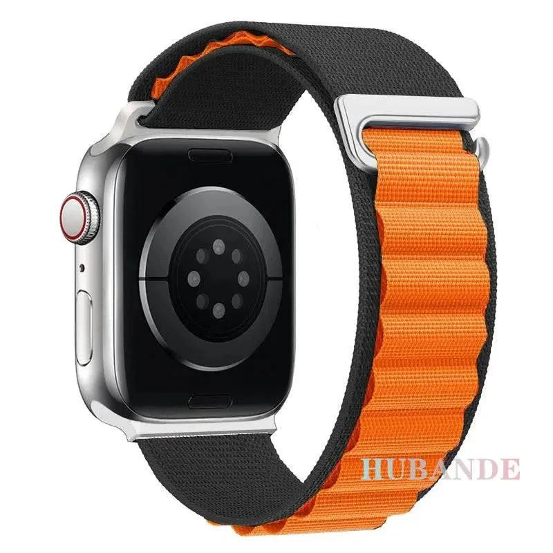 Alpine Loop Strap For Apple Watch Ultra 2 Band 49mm 9 8 7 45mm 41mm Nylon Sports Bracelet iWatch series 6 5 4 3 SE2 44 40mm 42mm - Q-Happiness LTD