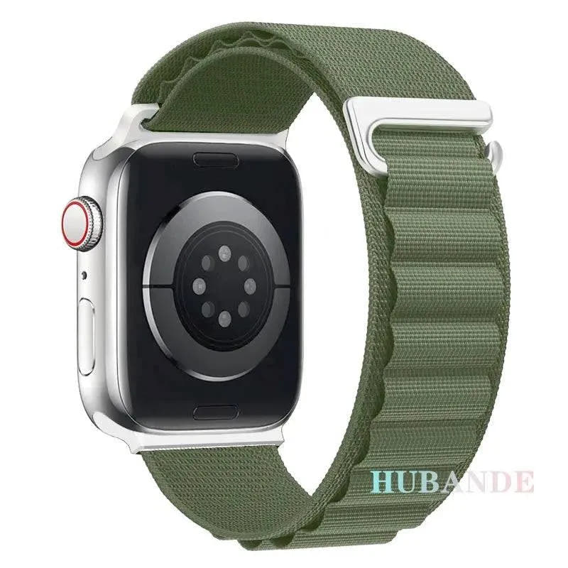 Alpine Loop Strap For Apple Watch Ultra 2 Band 49mm 9 8 7 45mm 41mm Nylon Sports Bracelet iWatch series 6 5 4 3 SE2 44 40mm 42mm - Q-Happiness LTD