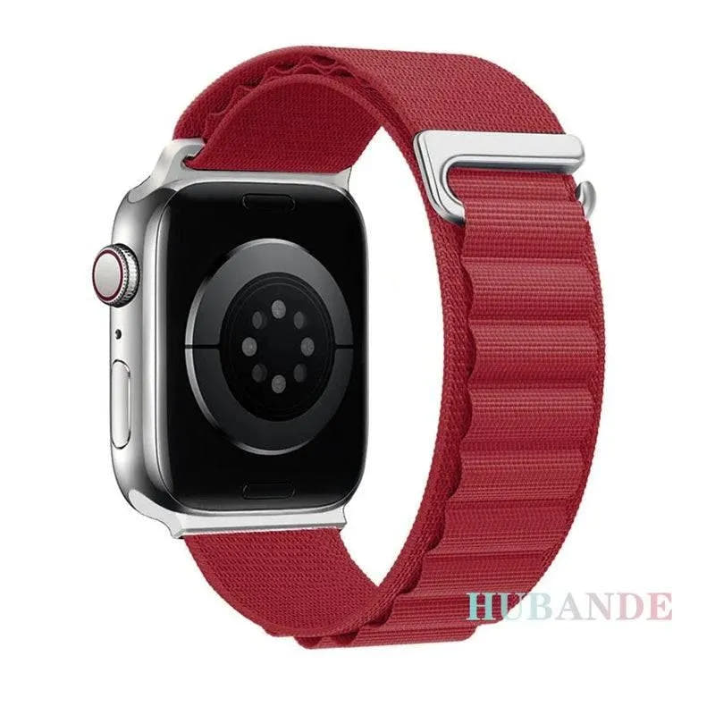 Alpine Loop Strap For Apple Watch Ultra 2 Band 49mm 9 8 7 45mm 41mm Nylon Sports Bracelet iWatch series 6 5 4 3 SE2 44 40mm 42mm - Q-Happiness LTD