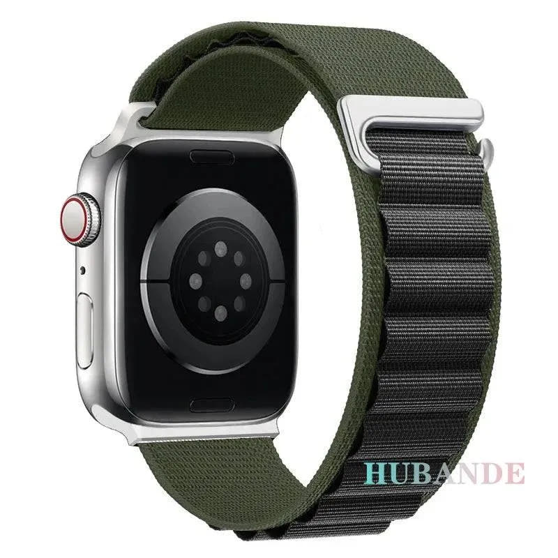 Alpine Loop Strap For Apple Watch Ultra 2 Band 49mm 9 8 7 45mm 41mm Nylon Sports Bracelet iWatch series 6 5 4 3 SE2 44 40mm 42mm - Q-Happiness LTD