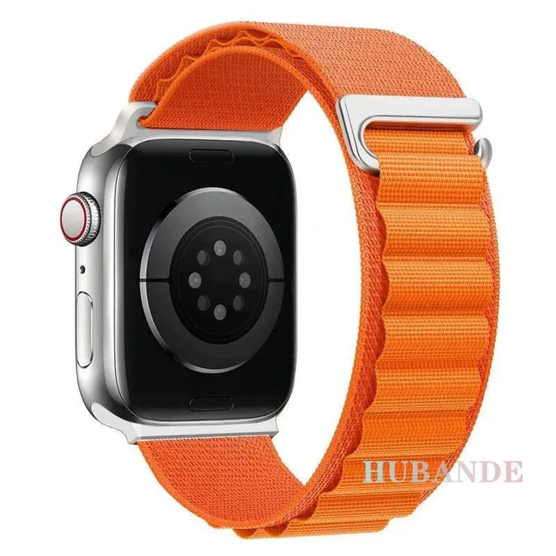 Alpine Loop Strap For Apple Watch Ultra 2 Band 49mm 9 8 7 45mm 41mm Nylon Sports Bracelet iWatch series 6 5 4 3 SE2 44 40mm 42mm - Q-Happiness LTD