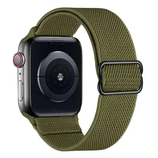 Scrunchie Strap for Apple watch band 49mm 44mm 40mm 45mm 41mm 42mm 38mm Elastic Nylon bracelet iWatch series 8 se 7 6 5 3 Ultra - Q-Happiness LTD