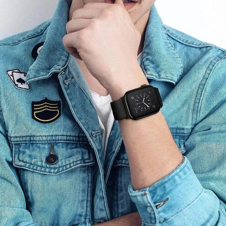 Scrunchie Strap for Apple watch band 49mm 44mm 40mm 45mm 41mm 42mm 38mm Elastic Nylon bracelet iWatch series 8 se 7 6 5 3 Ultra - Q-Happiness LTD