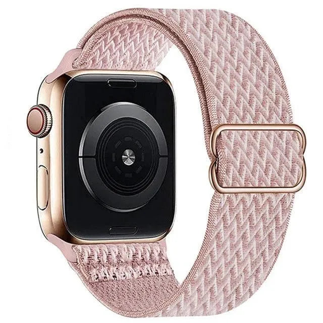 Scrunchie Strap for Apple watch band 49mm 44mm 40mm 45mm 41mm 42mm 38mm Elastic Nylon bracelet iWatch series 8 se 7 6 5 3 Ultra - Q-Happiness LTD