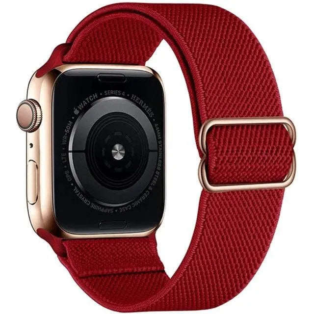 Scrunchie Strap for Apple watch band 49mm 44mm 40mm 45mm 41mm 42mm 38mm Elastic Nylon bracelet iWatch series 8 se 7 6 5 3 Ultra - Q-Happiness LTD