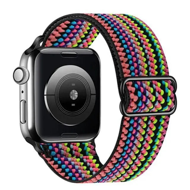 Scrunchie Strap for Apple watch band 49mm 44mm 40mm 45mm 41mm 42mm 38mm Elastic Nylon bracelet iWatch series 8 se 7 6 5 3 Ultra - Q-Happiness LTD