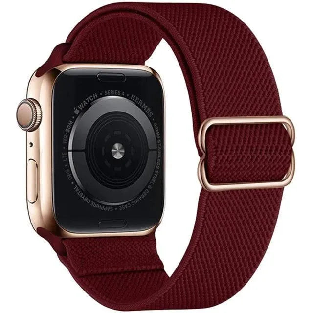 Scrunchie Strap for Apple watch band 49mm 44mm 40mm 45mm 41mm 42mm 38mm Elastic Nylon bracelet iWatch series 8 se 7 6 5 3 Ultra - Q-Happiness LTD