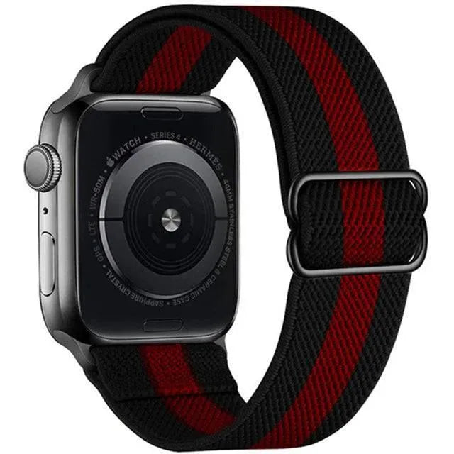 Scrunchie Strap for Apple watch band 49mm 44mm 40mm 45mm 41mm 42mm 38mm Elastic Nylon bracelet iWatch series 8 se 7 6 5 3 Ultra - Q-Happiness LTD