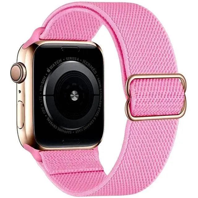 Scrunchie Strap for Apple watch band 49mm 44mm 40mm 45mm 41mm 42mm 38mm Elastic Nylon bracelet iWatch series 8 se 7 6 5 3 Ultra - Q-Happiness LTD