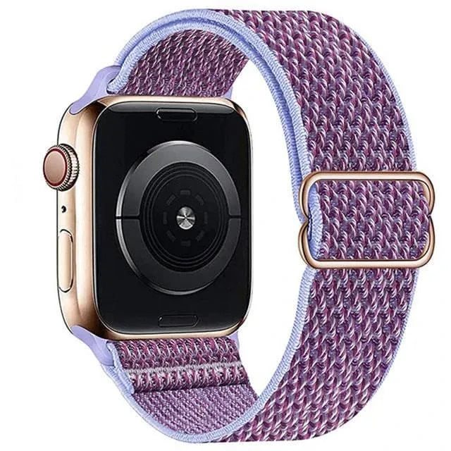 Scrunchie Strap for Apple watch band 49mm 44mm 40mm 45mm 41mm 42mm 38mm Elastic Nylon bracelet iWatch series 8 se 7 6 5 3 Ultra - Q-Happiness LTD