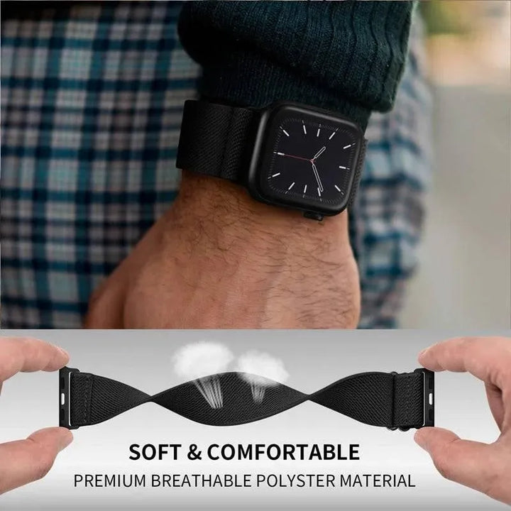 Scrunchie Strap for Apple watch band 49mm 44mm 40mm 45mm 41mm 42mm 38mm Elastic Nylon bracelet iWatch series 8 se 7 6 5 3 Ultra - Q-Happiness LTD