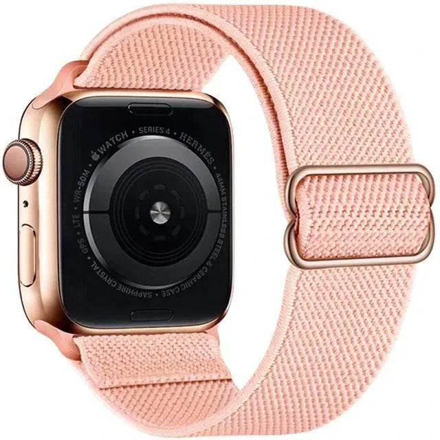 Scrunchie Strap for Apple watch band 49mm 44mm 40mm 45mm 41mm 42mm 38mm Elastic Nylon bracelet iWatch series 8 se 7 6 5 3 Ultra - Q-Happiness LTD