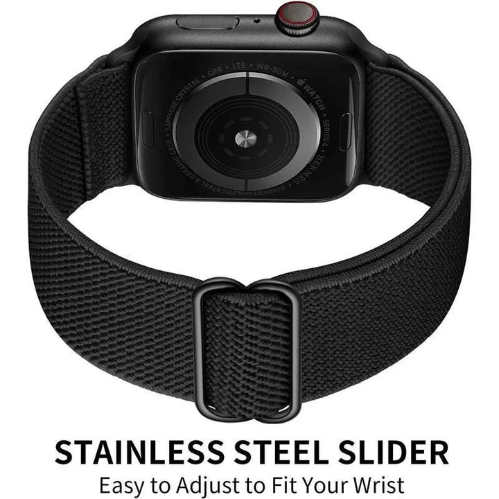 Scrunchie Strap for Apple watch band 49mm 44mm 40mm 45mm 41mm 42mm 38mm Elastic Nylon bracelet iWatch series 8 se 7 6 5 3 Ultra - Q-Happiness LTD