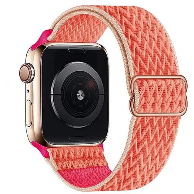 Scrunchie Strap for Apple watch band 49mm 44mm 40mm 45mm 41mm 42mm 38mm Elastic Nylon bracelet iWatch series 8 se 7 6 5 3 Ultra - Q-Happiness LTD