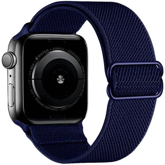 Scrunchie Strap for Apple watch band 49mm 44mm 40mm 45mm 41mm 42mm 38mm Elastic Nylon bracelet iWatch series 8 se 7 6 5 3 Ultra - Q-Happiness LTD