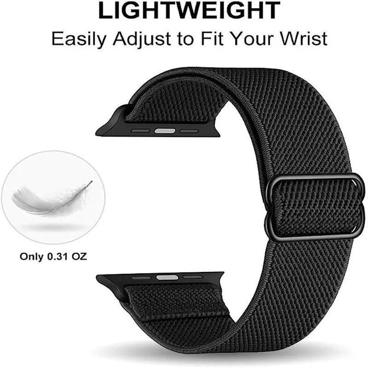 Scrunchie Strap for Apple watch band 49mm 44mm 40mm 45mm 41mm 42mm 38mm Elastic Nylon bracelet iWatch series 8 se 7 6 5 3 Ultra - Q-Happiness LTD