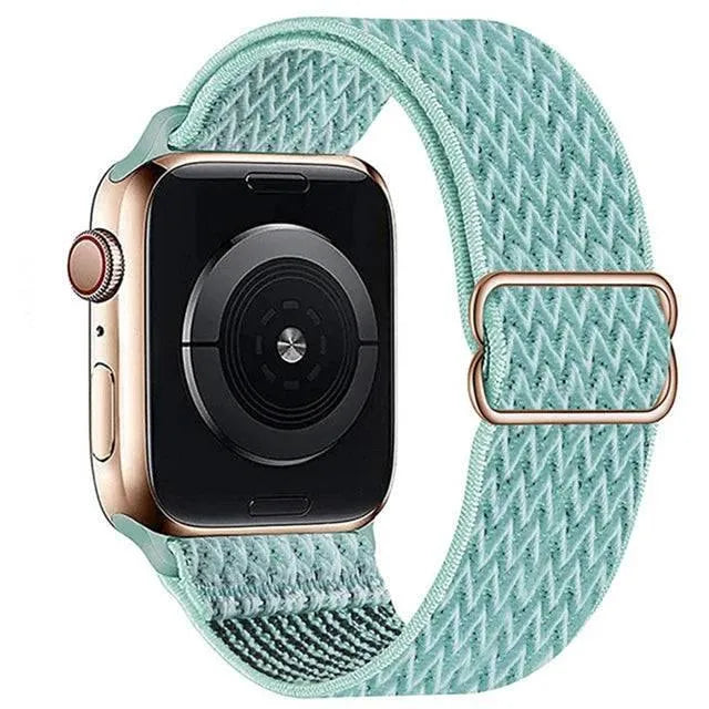 Scrunchie Strap for Apple watch band 49mm 44mm 40mm 45mm 41mm 42mm 38mm Elastic Nylon bracelet iWatch series 8 se 7 6 5 3 Ultra - Q-Happiness LTD