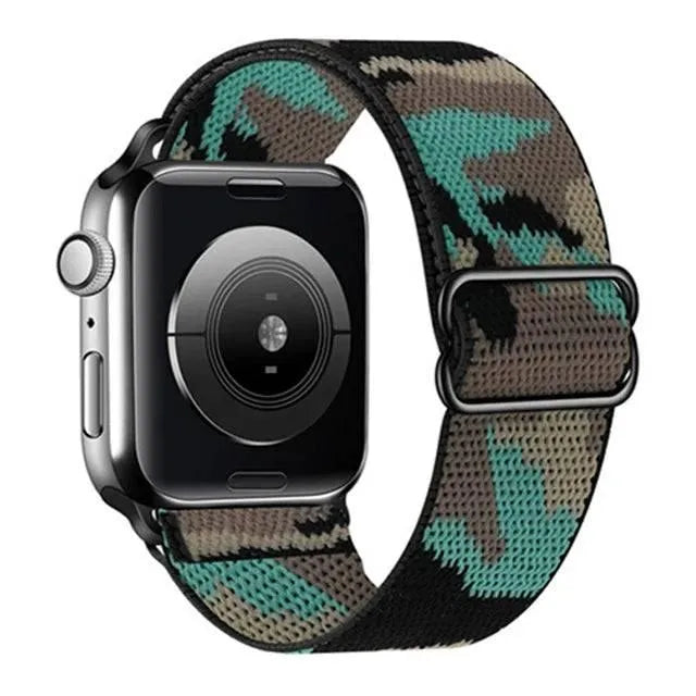 Scrunchie Strap for Apple watch band 49mm 44mm 40mm 45mm 41mm 42mm 38mm Elastic Nylon bracelet iWatch series 8 se 7 6 5 3 Ultra - Q-Happiness LTD