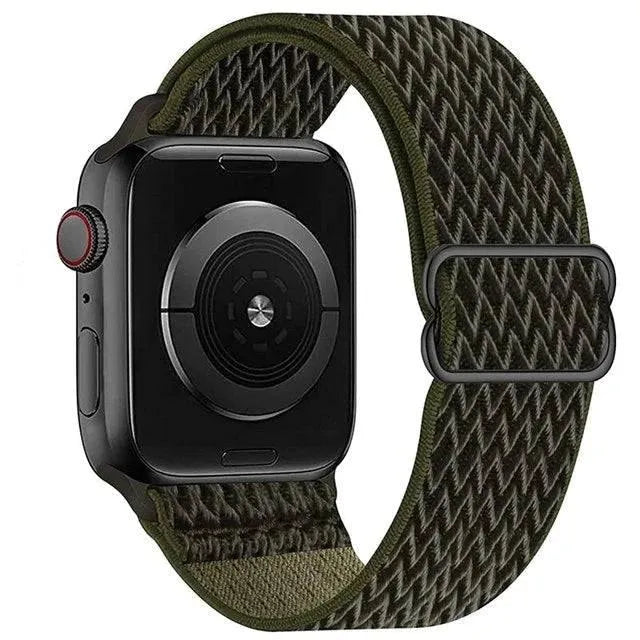 Scrunchie Strap for Apple watch band 49mm 44mm 40mm 45mm 41mm 42mm 38mm Elastic Nylon bracelet iWatch series 8 se 7 6 5 3 Ultra - Q-Happiness LTD