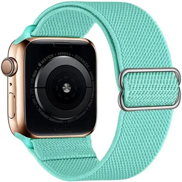 Scrunchie Strap for Apple watch band 49mm 44mm 40mm 45mm 41mm 42mm 38mm Elastic Nylon bracelet iWatch series 8 se 7 6 5 3 Ultra - Q-Happiness LTD