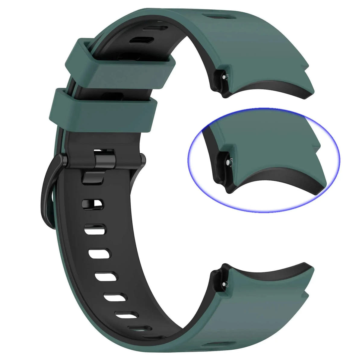 20mm watch Band For Samsung Galaxy Watch 6 classic 43mm 47mm The New Silicone Sports Bracelet Galaxy Watch 6 40mm 44mm Strap - Q-Happiness LTD