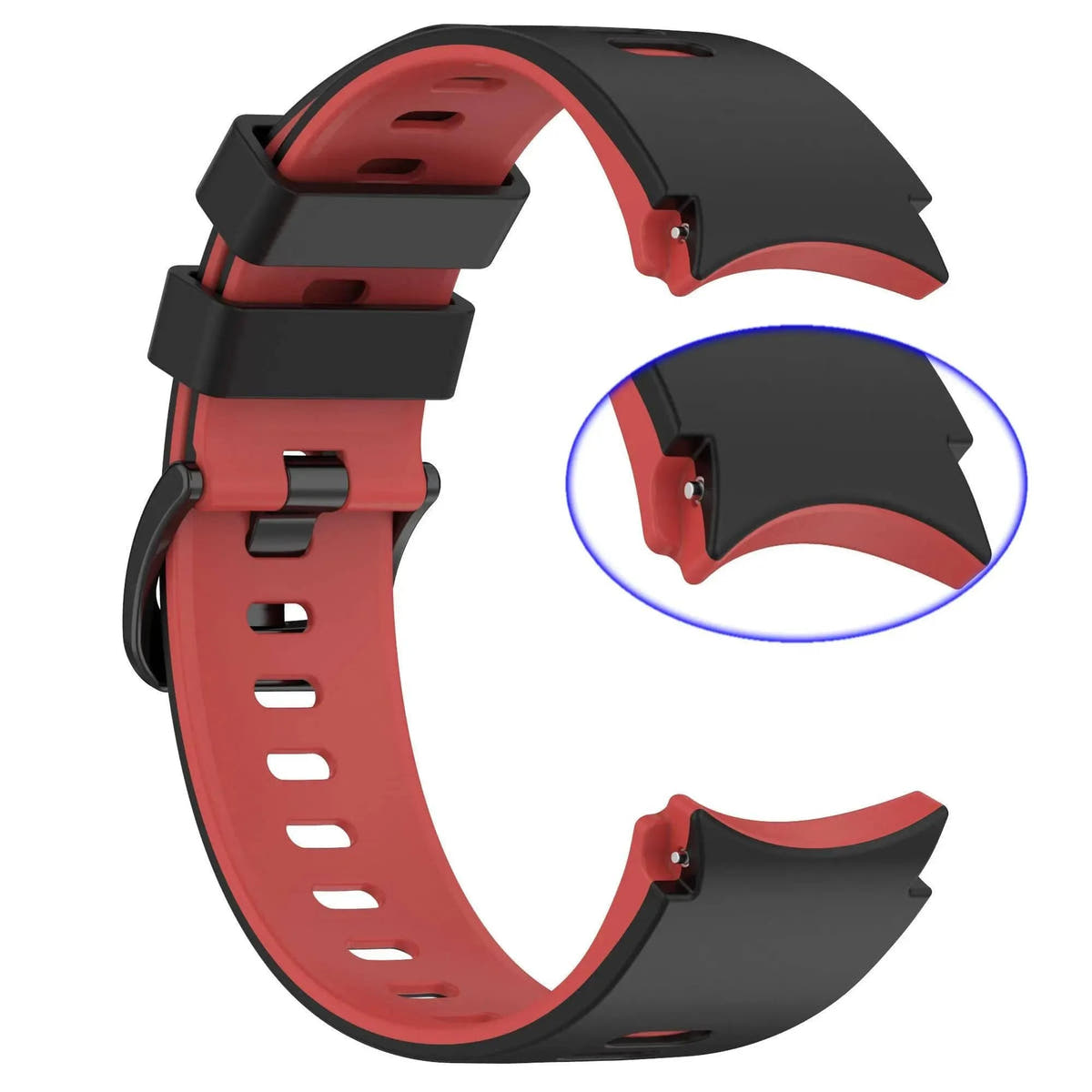 20mm watch Band For Samsung Galaxy Watch 6 classic 43mm 47mm The New Silicone Sports Bracelet Galaxy Watch 6 40mm 44mm Strap - Q-Happiness LTD