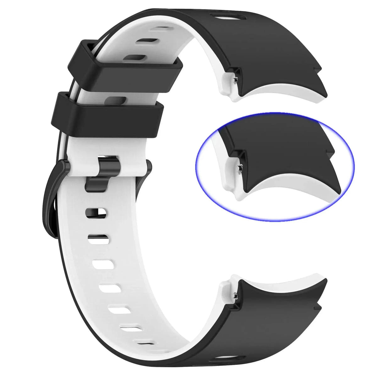 20mm watch Band For Samsung Galaxy Watch 6 classic 43mm 47mm The New Silicone Sports Bracelet Galaxy Watch 6 40mm 44mm Strap - Q-Happiness LTD