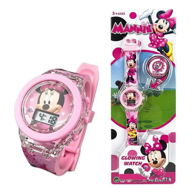 Flash Light Spiderman Kids Watch for Boys, Cartoon Shark Mickey Children Watch for Girls, Student Clock Gifts - Q-Happiness LTD