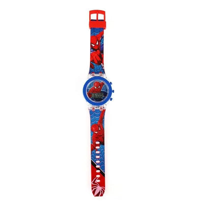 Flash Light Spiderman Kids Watch for Boys, Cartoon Shark Mickey Children Watch for Girls, Student Clock Gifts - Q-Happiness LTD