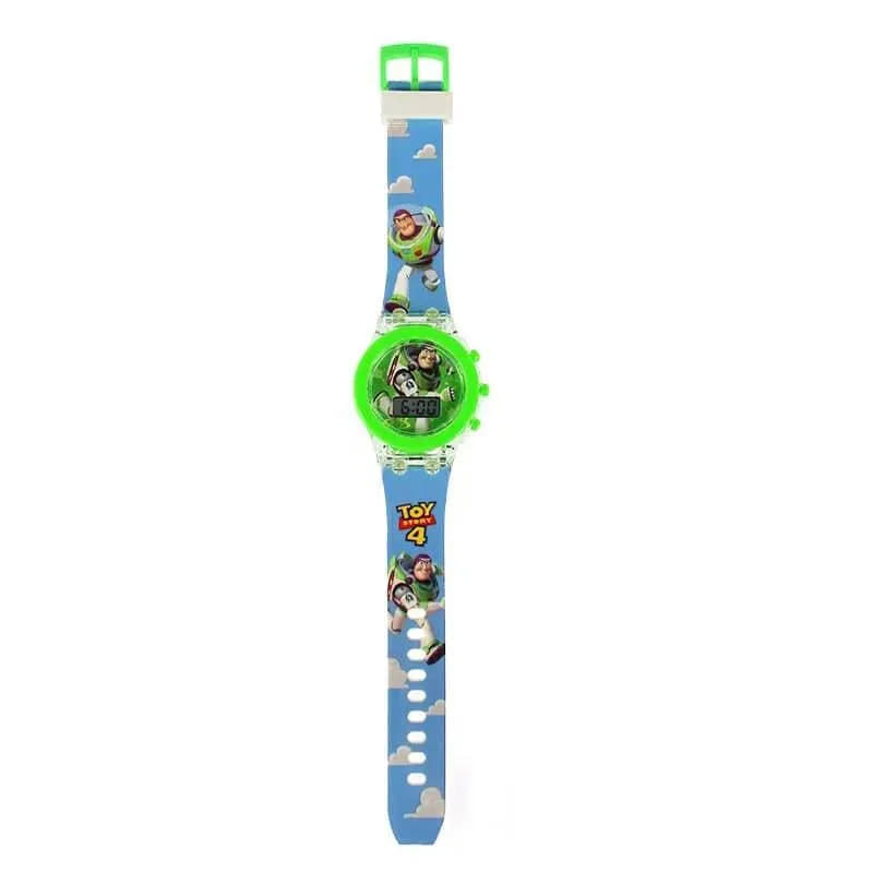 Flash Light Spiderman Kids Watch for Boys, Cartoon Shark Mickey Children Watch for Girls, Student Clock Gifts - Q-Happiness LTD
