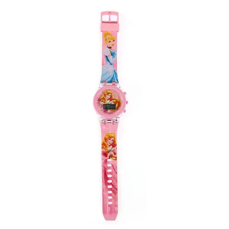 Flash Light Spiderman Kids Watch for Boys, Cartoon Shark Mickey Children Watch for Girls, Student Clock Gifts - Q-Happiness LTD