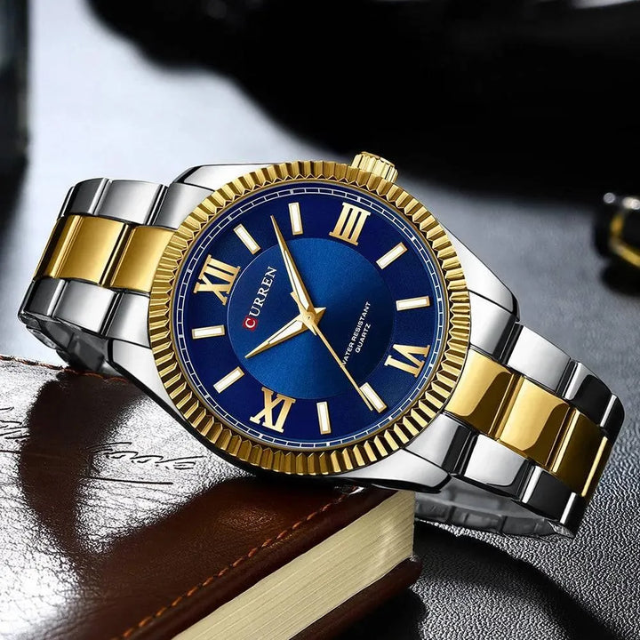 Men's Stainless Steel Quartz Watch - Luminous, Waterproof, Fashion & Casual Style - Q-Happiness LTD